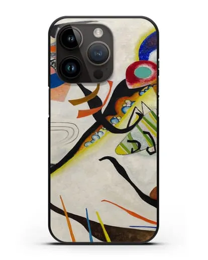 Чехол Синий сегмент (Кандинский Василий) силиконовый для iPhone 14 Pro