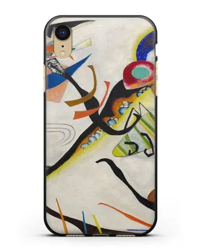 Чехол Синий сегмент (Кандинский Василий) силиконовый для iPhone XR