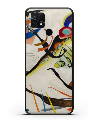 Чехол Синий сегмент (Кандинский Василий) силиконовый для Xiaomi Poco C40
