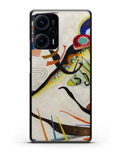 Чехол Синий сегмент (Кандинский Василий) силиконовый для Xiaomi Poco F5