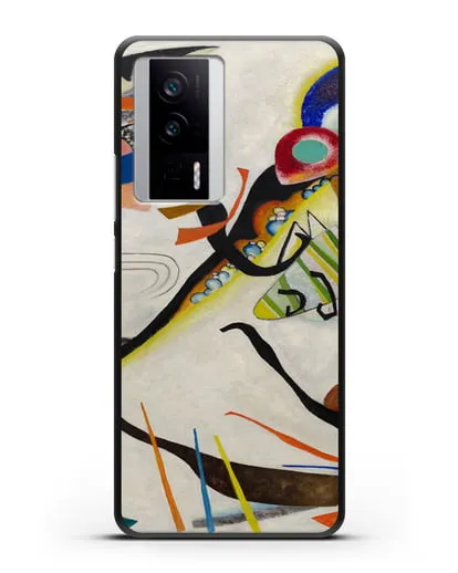 Чехол Синий сегмент (Кандинский Василий) силиконовый для Xiaomi Poco F5 Pro