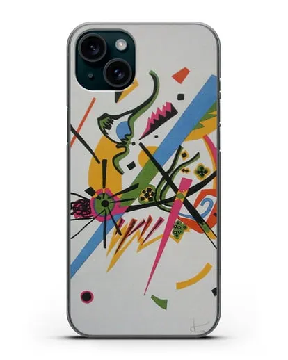 Чехол Маленькие миры (Кандинский Василий) силиконовый для iPhone 15 Plus