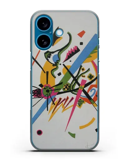 Чехол Маленькие миры (Кандинский Василий) силиконовый для iPhone 16