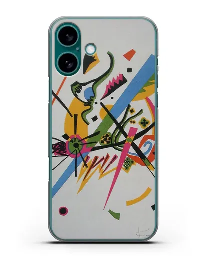 Чехол Маленькие миры (Кандинский Василий) силиконовый для iPhone 16 Plus