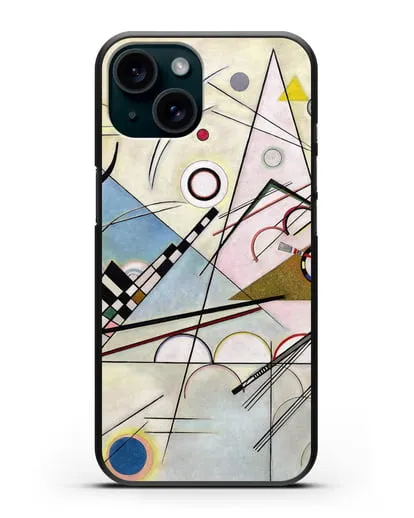 Чехол Композиция 8 (Кандинский Василий) силиконовый для iPhone 15