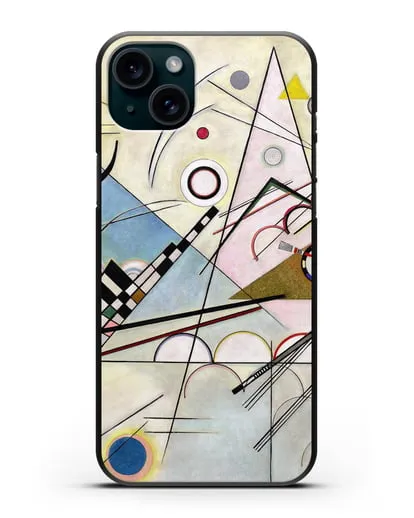 Чехол Композиция 8 (Кандинский Василий) силиконовый для iPhone 15 Plus