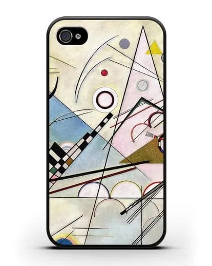 Чехол Композиция 8 (Кандинский Василий) силиконовый для iPhone 4/4s