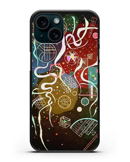 Чехол Движение I (Кандинский Василий) силиконовый для iPhone 15