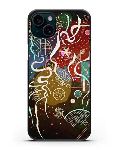 Чехол Движение I (Кандинский Василий) силиконовый для iPhone 15 Plus