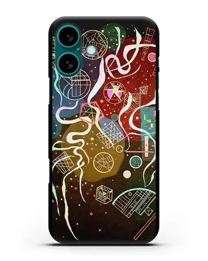 Чехол Движение I (Кандинский Василий) силиконовый для iPhone 16 Plus