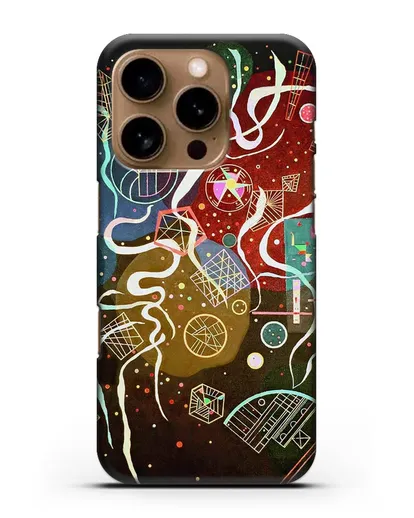 Чехол Движение I (Кандинский Василий) силиконовый для iPhone 16 Pro