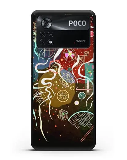 Чехол Движение I (Кандинский Василий) силиконовый для Xiaomi Poco X4 Pro