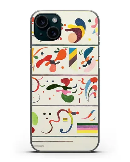 Чехол Последовательность (Кандинский Василий) силиконовый для iPhone 15 Plus