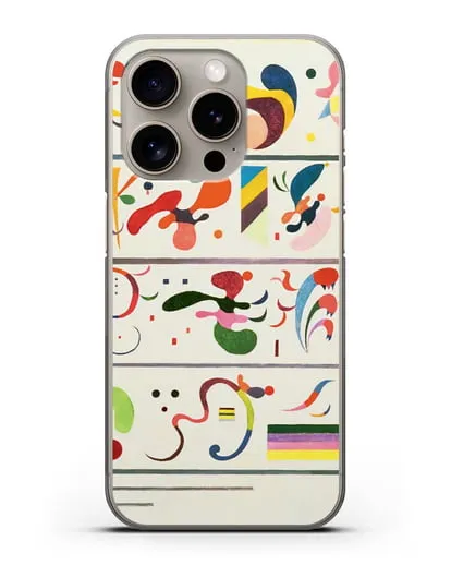 Чехол Последовательность (Кандинский Василий) силиконовый для iPhone 15 Pro