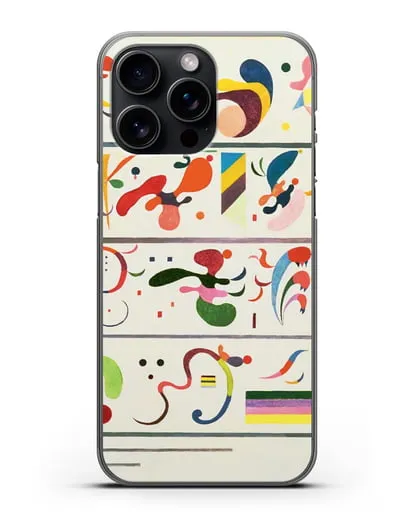 Чехол Последовательность (Кандинский Василий) силиконовый для iPhone 15 Pro Max