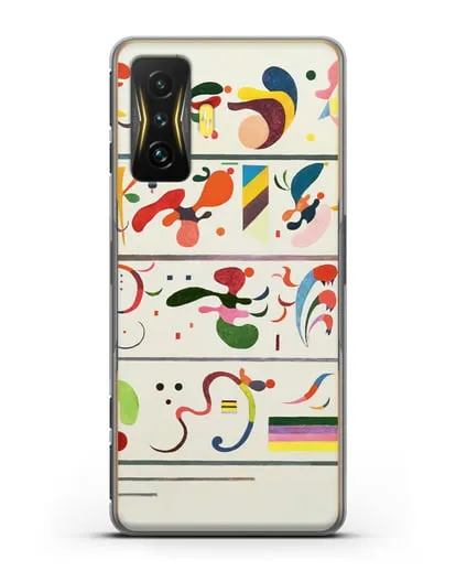 Чехол Последовательность (Кандинский Василий) силиконовый для Xiaomi Poco F4 GT