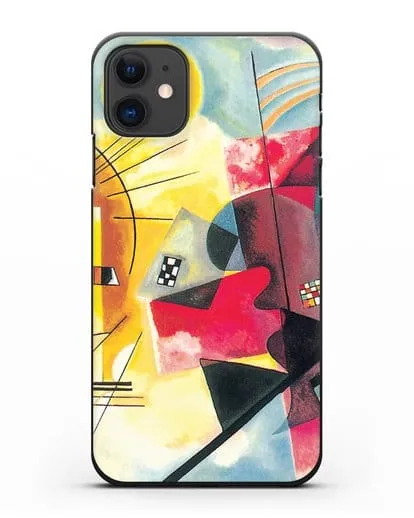 Чехол Желто-красно-синий (Кандинский Василий) силиконовый для iPhone 11