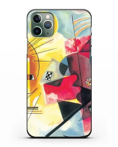 Чехол Желто-красно-синий (Кандинский Василий) силиконовый для iPhone 11 Pro