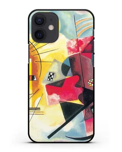 Чехол Желто-красно-синий (Кандинский Василий) силиконовый для iPhone 12 mini