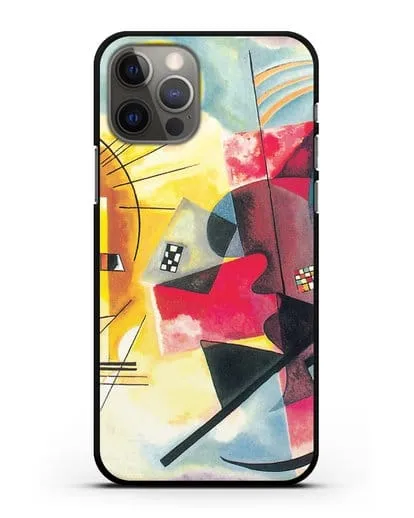 Чехол Желто-красно-синий (Кандинский Василий) силиконовый для iPhone 12 Pro