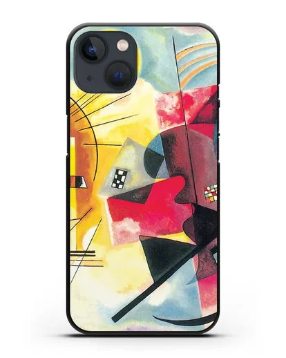 Чехол Желто-красно-синий (Кандинский Василий) силиконовый для iPhone 13