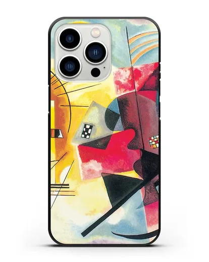 Чехол Желто-красно-синий (Кандинский Василий) силиконовый для iPhone 13 Pro