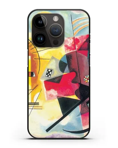 Чехол Желто-красно-синий (Кандинский Василий) силиконовый для iPhone 14 Pro
