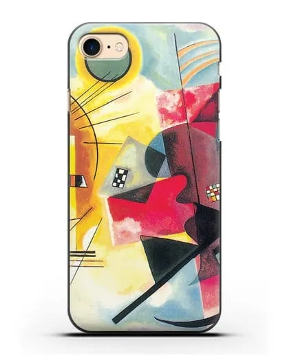 Чехол Желто-красно-синий (Кандинский Василий) силиконовый для iPhone 7