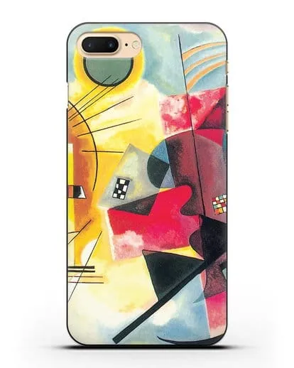 Чехол Желто-красно-синий (Кандинский Василий) силиконовый для iPhone 8 Plus