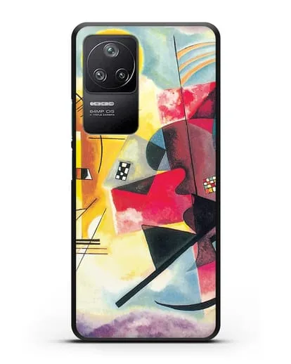 Чехол Желто-красно-синий (Кандинский Василий) силиконовый для Xiaomi Poco F4