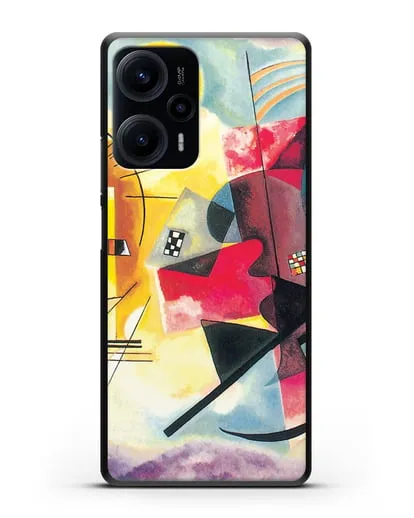 Чехол Желто-красно-синий (Кандинский Василий) силиконовый для Xiaomi Poco F5
