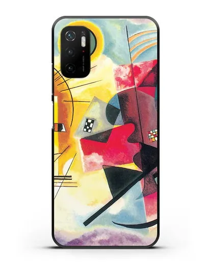 Чехол Желто-красно-синий (Кандинский Василий) силиконовый для Xiaomi Poco M3 Pro