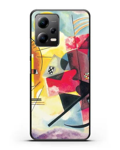 Чехол Желто-красно-синий (Кандинский Василий) силиконовый для Xiaomi Poco X5