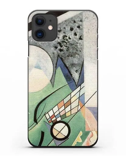 Чехол Зеленая композиция (Кандинский Василий) силиконовый для iPhone 11