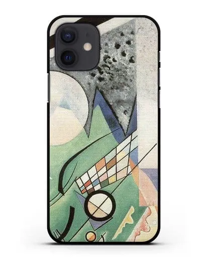 Чехол Зеленая композиция (Кандинский Василий) силиконовый для iPhone 12