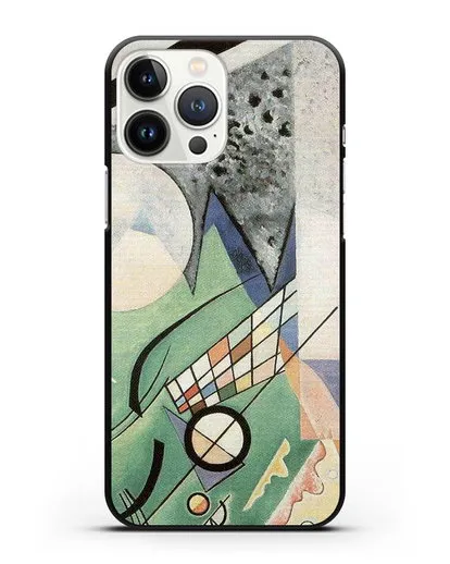 Чехол Зеленая композиция (Кандинский Василий) силиконовый для iPhone 13 Pro Max