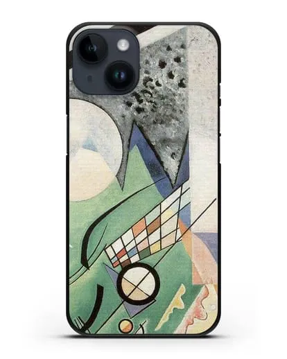 Чехол Зеленая композиция (Кандинский Василий) силиконовый для iPhone 14