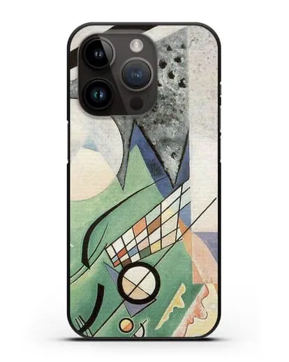Чехол Зеленая композиция (Кандинский Василий) силиконовый для iPhone 14 Pro