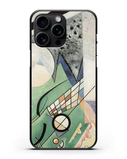 Чехол Зеленая композиция (Кандинский Василий) силиконовый для iPhone 15 Pro Max