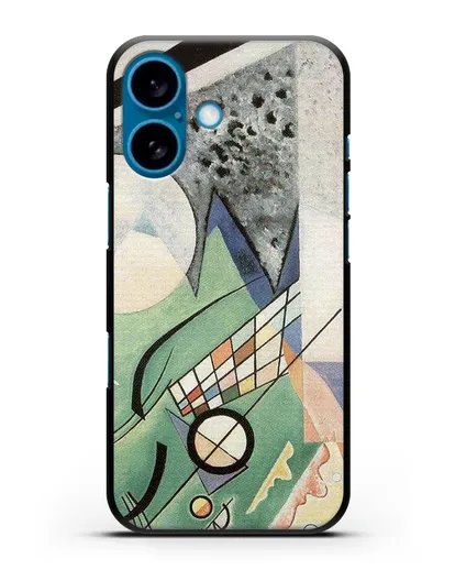 Чехол Зеленая композиция (Кандинский Василий) силиконовый для iPhone 16