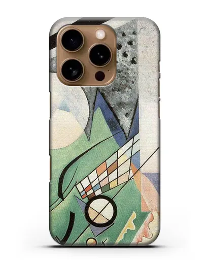 Чехол Зеленая композиция (Кандинский Василий) силиконовый для iPhone 16 Pro