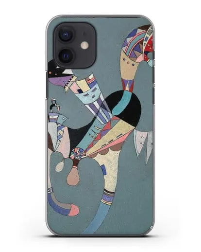 Чехол Плавающая фигура (Кандинский Василий) силиконовый для iPhone 12