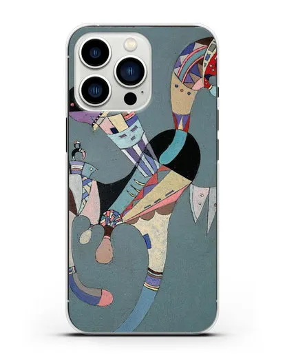 Чехол Плавающая фигура (Кандинский Василий) силиконовый для iPhone 13 Pro