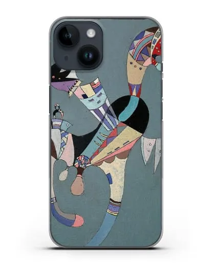 Чехол Плавающая фигура (Кандинский Василий) силиконовый для iPhone 14