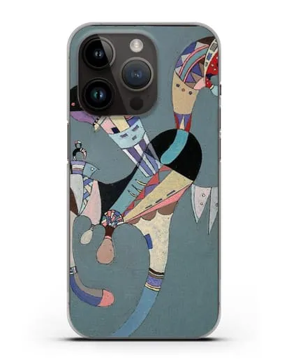 Чехол Плавающая фигура (Кандинский Василий) силиконовый для iPhone 14 Pro