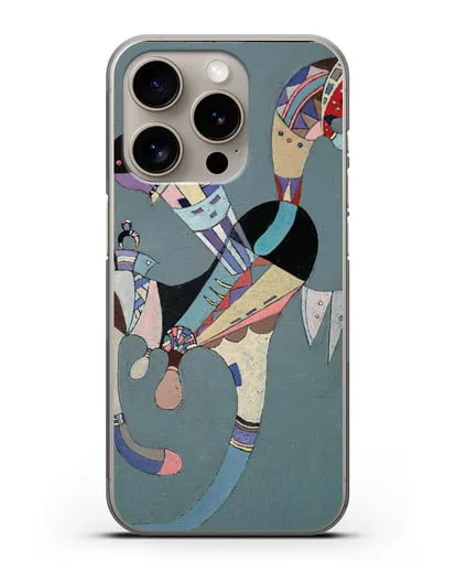 Чехол Плавающая фигура (Кандинский Василий) силиконовый для iPhone 15 Pro