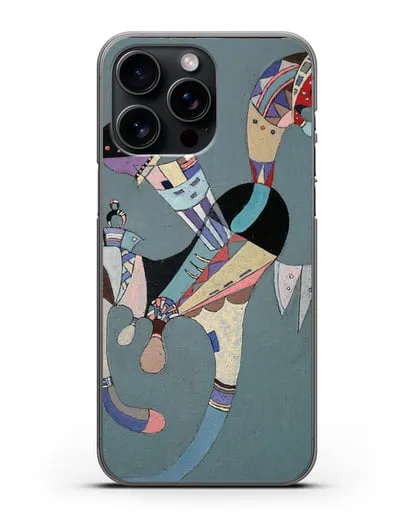 Чехол Плавающая фигура (Кандинский Василий) силиконовый для iPhone 15 Pro Max