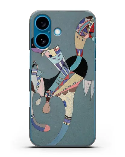 Чехол Плавающая фигура (Кандинский Василий) силиконовый для iPhone 16