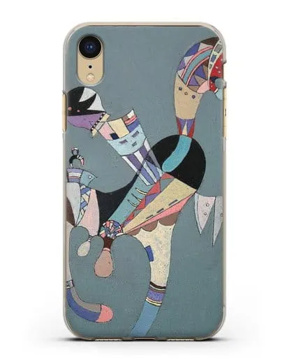 Чехол Плавающая фигура (Кандинский Василий) силиконовый для iPhone XR