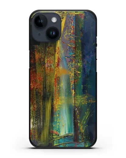 Чехол Абстрактная картина 599 (Рихтер Герхард) силиконовый для iPhone 14